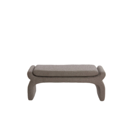 Poef NAFYA bouclé bruin 119x45x48cm