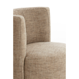Stoel KAMOVA bruin creme 65x65x78 cm