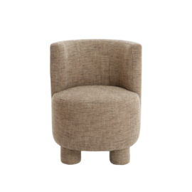 Stoel KAMOVA bruin creme 65x65x78 cm