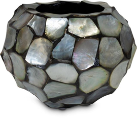 Pot Mother of pearl Silver/ Blue