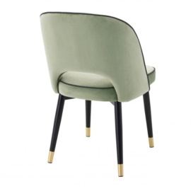 Dining Chair Cliff Savona pistache green velvet set of 2