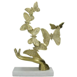 Ornament Hand Butterfly Gold