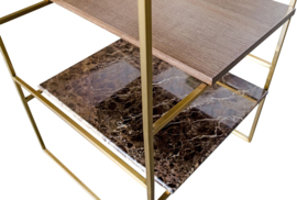 Archi Side Table  Brushed Gold