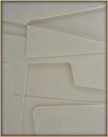 3D Wanddeco grijs 100x140cm