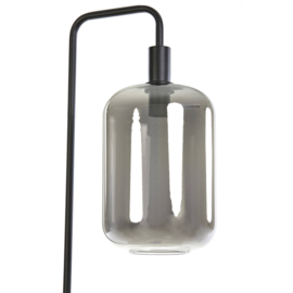 Vloerlamp 35,5x28x155 cm LEKAR zwart+smoke glas