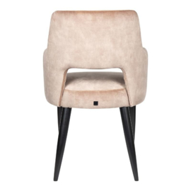 Jip Dining chair Khaki met armleuning
