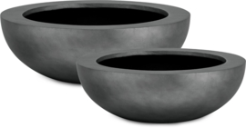 Royal Plantenbak Kom L Titanium/Grijs