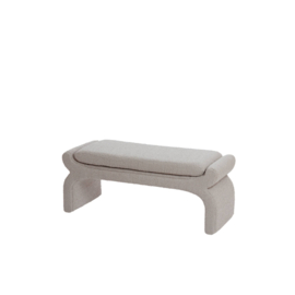 Poef NAFYA bouclé taupe 119x45x48cm