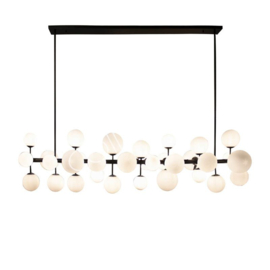 Black / White Bulbs Chandelier