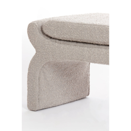 Poef NAFYA bouclé taupe 119x45x48cm