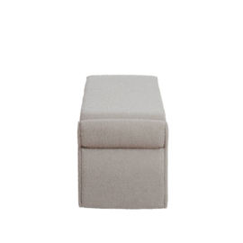 Poef NAFYA bouclé taupe 119x45x48cm