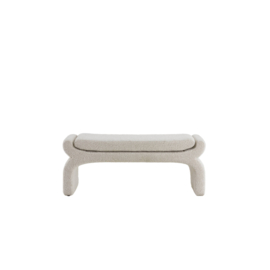 Poef NAFYA bouclé crème 119x45x48cm