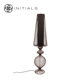 Table Lamp Moire Classic Iron Wire Brown