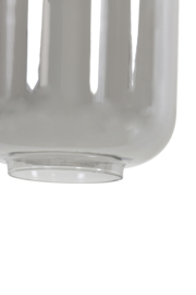 Hanglamp 5Lamps LEKAR  antiek brons/smoke glass