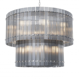 Chandelier Ruby L nickel /smoke