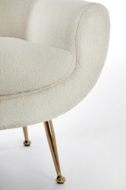 Vinstra Bouclé wit + goud