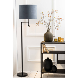 Vloerlamp Ø25x140 cm MONTANA mat zwart met LED