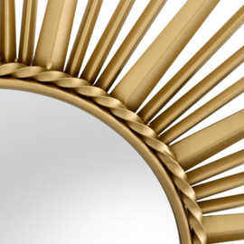 Mirror Helios vintage brass finish