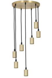 Hanglamp 7Lamps  Ø40x117,5 cm BRANDON antiek brons