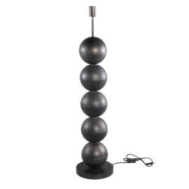 Lonza black metal floor lamp balls round