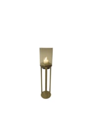 Luxe Hurricane open frame gold table model L