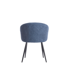 Eetkamerstoel Radaja donker blauw / zwart
