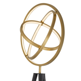 Floor Lamp Cassini antique brass finish