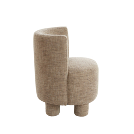 Stoel KAMOVA bruin creme 65x65x78 cm
