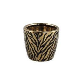 Brendy Black Gold keramiek pot rond XS
