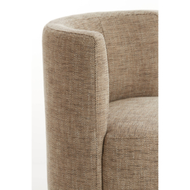 Stoel KAMOVA bruin creme 65x65x78 cm