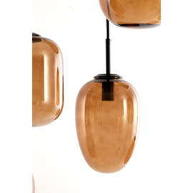Hanglamp Mezza glas bruin 10L