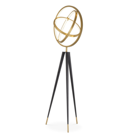 Floor Lamp Cassini antique brass finish