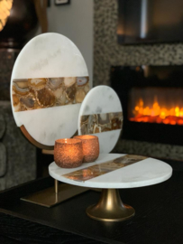 Ornament GOUYA marmer + brons