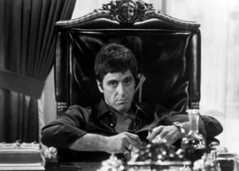 Scarface in chair