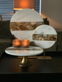 Ornament GOUYA marmer + brons