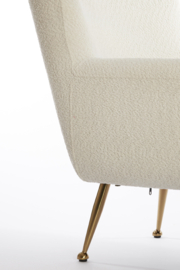 Vinstra Bouclé wit + goud
