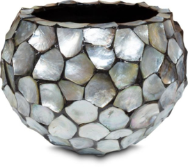 Pot Mother of pearl Silver/Blue