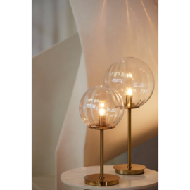 Tafellamp E14 Ø20x43 cm MAGDALA glas helder+goud