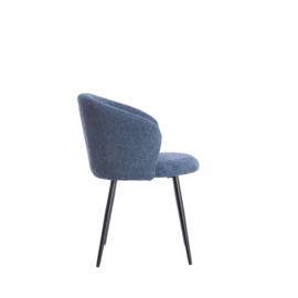 Eetkamerstoel Radaja donker blauw / zwart