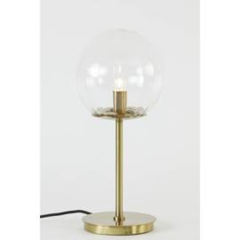 Tafellamp E14 Ø20x43 cm MAGDALA glas helder+goud