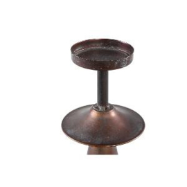 Azino Copper metal candleholder cone shape round