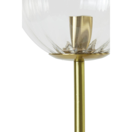 Tafellamp E14 Ø20x43 cm MAGDALA glas helder+goud