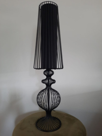 Table Lamp Moire Classic Iron Wire Black