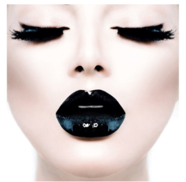 Girl black lips closed eyes vanaf €245,00