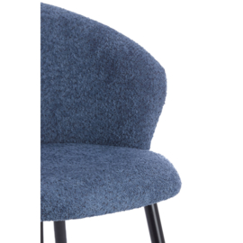 Eetkamerstoel Radaja donker blauw / zwart