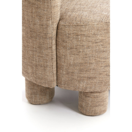 Stoel KAMOVA bruin creme 65x65x78 cm