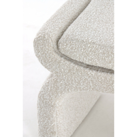 Poef NAFYA bouclé crème 119x45x48cm