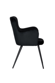 Wing chair black