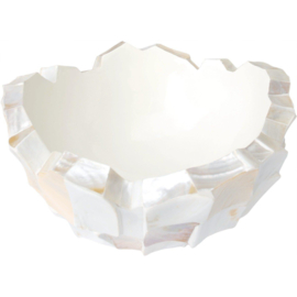 bowl, mother of pearl White