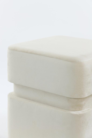 Poef Piazza velvet beige